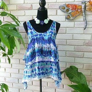 Rock & Republic Ocean Vibe Top Mint & Blue. Sz XS